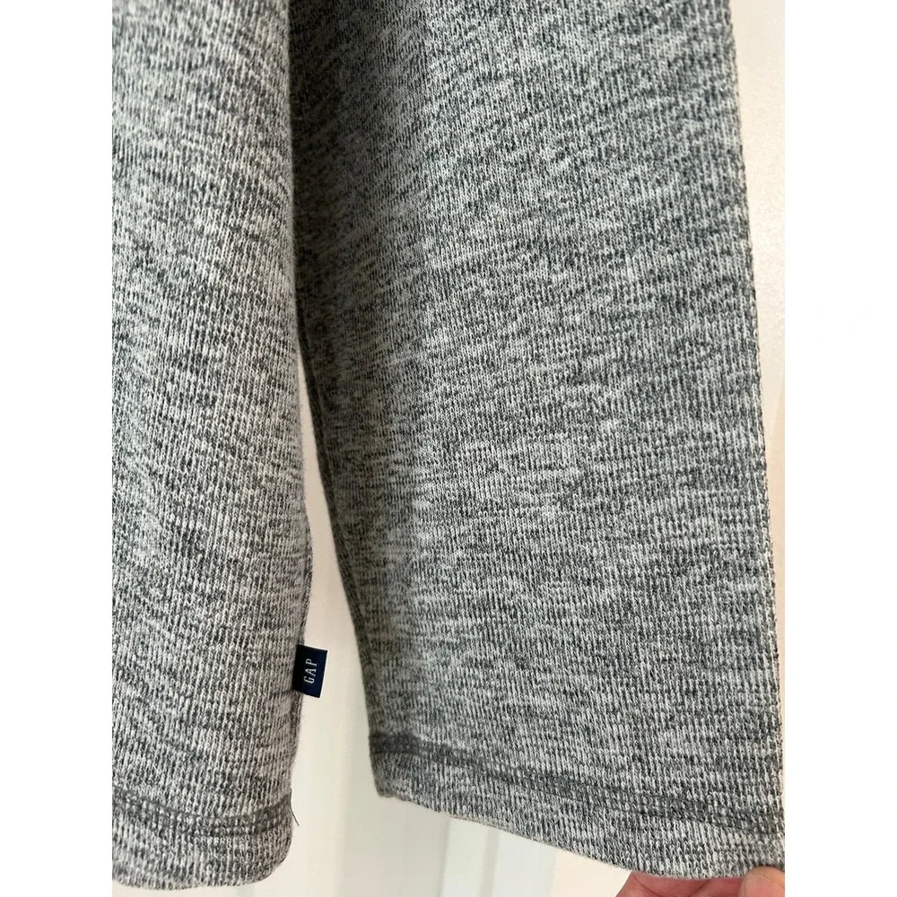 Gap Mens XXL Gray Heather Henley Pullover Sweater Mock Neck Long Sleeve QMT4777S